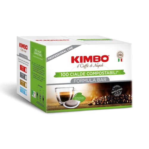 Kimbo Kompostierbare Waffeln Entkoffeiniert - 100 Waffeln von Kimbo