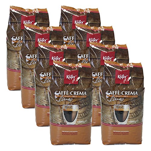 Käfer Caffè Crema, 1000g, ganze Bohne 8er Pack von Käfer