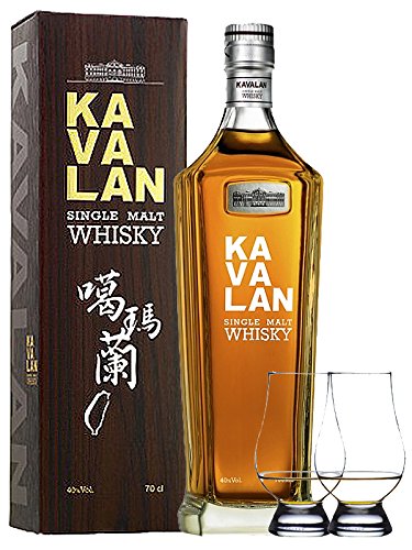 Kavalan Classic Single Malt Whisky 0,7 Liter + 2 Glencairn Gläser von Unbekannt