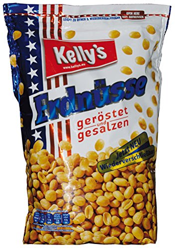 Kelly's Erdnüsse geröstet/gesalzen, wiederverschließbar - 1000gr von Unbekannt