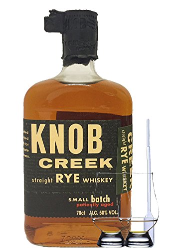Knob Creek RYE Kentucky Straight Bourbon 0,7 Liter + 2 Glencairn Gläser + Einwegpipette 1 Stück von Unbekannt