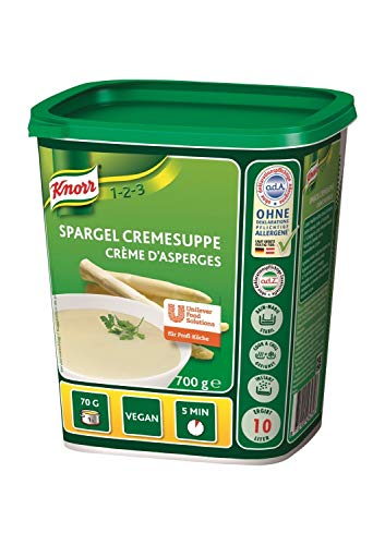 Knorr Spargel Cremesuppe Trockenmischung (intensiver, natürlicher Spargel Geschmack) 1er Pack (1 x 700 g) von Knorr