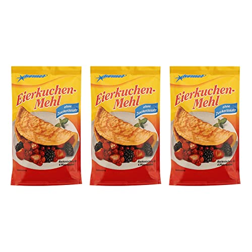 Komet Eierkuchenmehl 3er Pack (3 x 125 g) für 3 x 4 Portionen Backmischung ohne Zuckerzusatz von Unbekannt