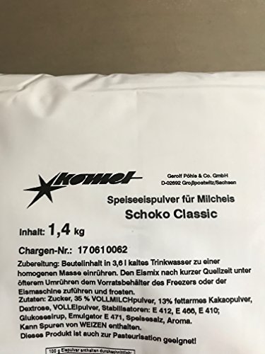 Komet Schoko Classic 1,4 Kg Eispulver Softeispulver Speiseeispulver Eismaschine Komet Schoko Classic 1,4 Kg Eispulver Softeispulver Speiseeispulver Eismaschine von Unbekannt