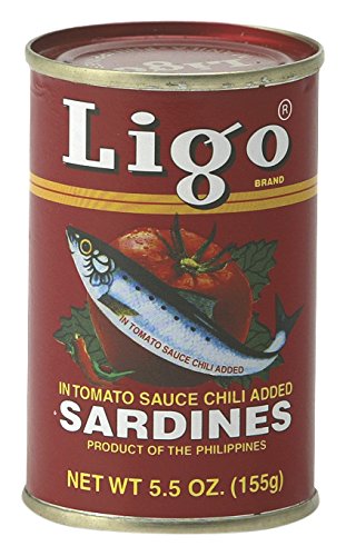LIGO Sardinen Tomato Sauce scharf/rot, 100er Pack (100 x 155 g) von LIGO