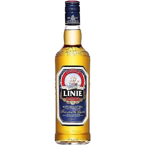 LINIE Aquavit Original - Fassgelagerter Aquavit aus Norwegen - der Klassiker Unter den Premium-Aquaviten 0,7 l | Kümmel Schnaps mit Noten von Vanille, Holz, Sherry und Zitrusfrüchten | Vol. 41,5% von Linie Aquavit