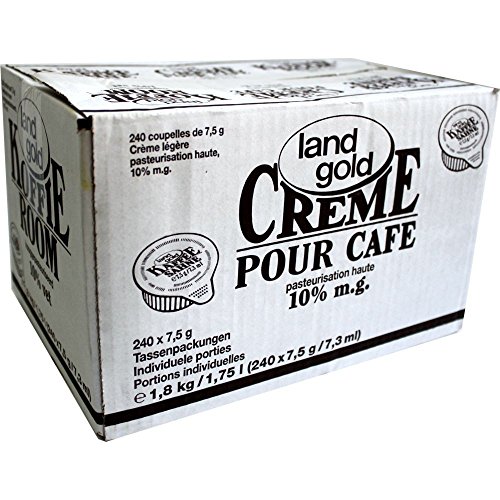 Landgold Kaffeesahne 10% 240x7,5g Einzelportionen (1,8kg Karton) von Unbekannt