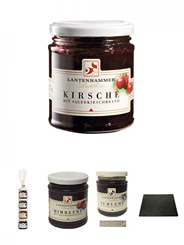 Lantenhammer Kirsche mit Sauerkirschbrand Fruchtaufstrich 225 Gramm + Lantenhammer Geistige Fruchtaufstriche 4er Geschenkset 4 x 50 Gramm + Lantenhammer Himbeere Fruchtaufstrich 225 Gramm + Lantenhammer Schlehe mit Schlehengeist Fruchtaufstrich 225 Gramm Lantenhammer Kirsche mit Sauerkirschbrand Fruchtaufstrich 225 Gramm + Lantenhammer Geistige Fruchtaufstriche 4er Geschenkset 4 x 50 Gramm + Lantenhammer Himbeere Fruchtaufstrich 225 Gramm + Lantenhammer Schlehe mit Schlehengeist Fruchtaufstrich 225 Gramm von Unbekannt