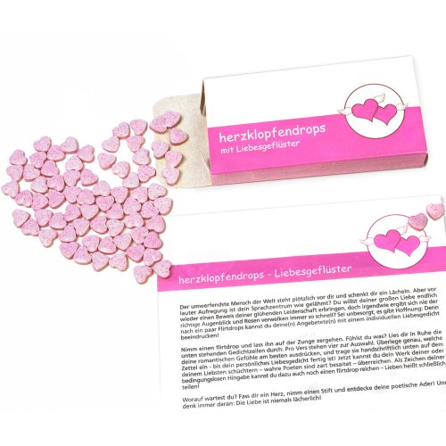 Liebeskummerpillen Herzklopfendrops, 1er Pack (1 x 25 g) von Liebeskummerpillen