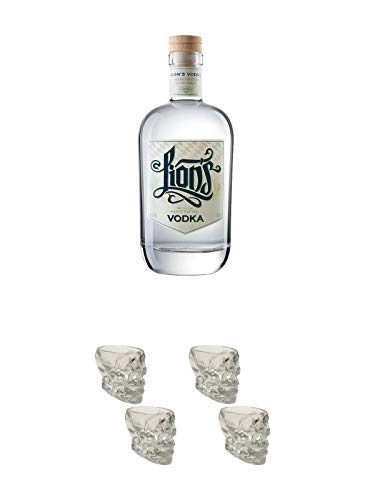 Lions Vodka 42% 0,7 Liter + Wodka Totenkopf Shotglas 2 Stück + Wodka Totenkopf Shotglas 2 Stück Lions Vodka 42% 0,7 Liter + Wodka Totenkopf Shotglas 2 Stück + Wodka Totenkopf Shotglas 2 Stück von Unbekannt