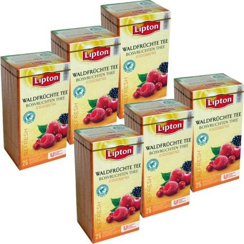 Lipton Teebeutel Waldfrucht 6 x 25 Btl. (Forest Fruit) Vakuumverpackt von Unbekannt