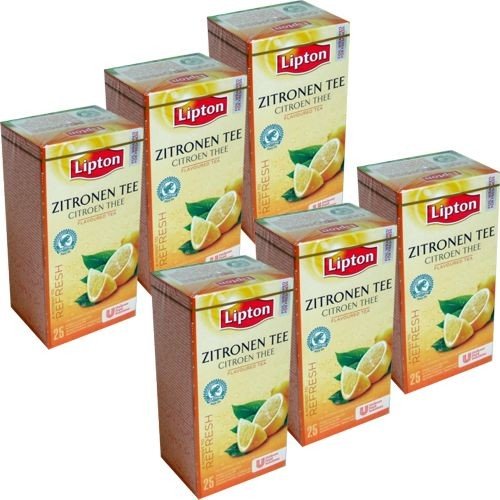 Lipton Teebeutel Zitrone 6 x 25 Btl. (Lemon) Vakuumverpackt von Unbekannt