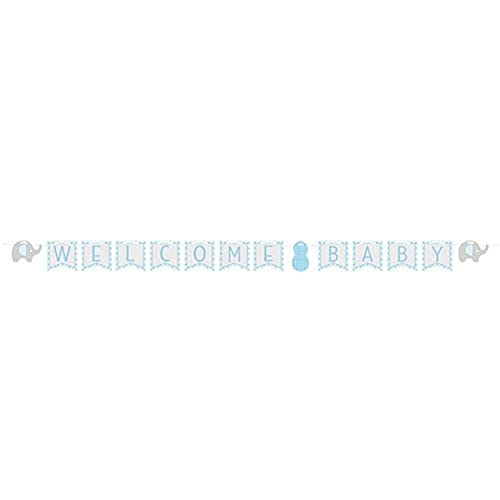 Creative Converting 317240 Banner Fahne, Papier, blau von Creative Converting