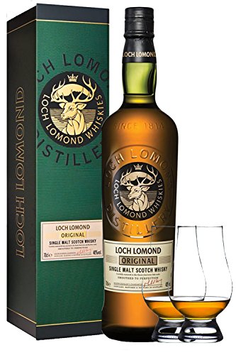 Loch Lomond Single Highland Malt Whisky (Blend) 0,7 Liter + 2 Glencairn Gläser von Unbekannt