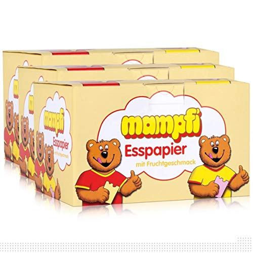 Mampfi Esspapier Oblaten 200 Stück - mit Fruchtgesmack (3er Pack) von Unbekannt