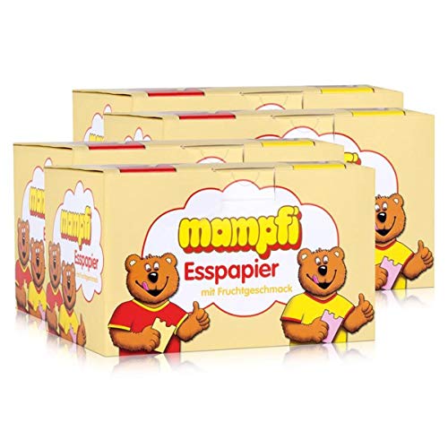 Mampfi Esspapier Oblaten 200 Stück - mit Fruchtgesmack (4er Pack) von Unbekannt
