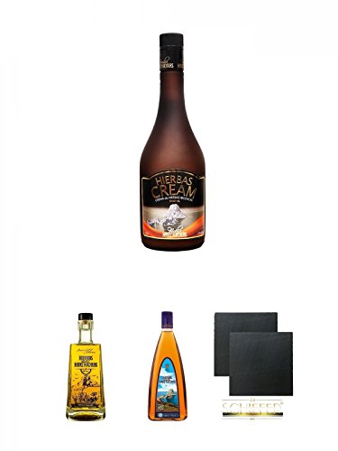 Mari Mayans Hierbas Cream 0,7 ltr. + Mari Mayans Hierbas Edición Especial Likör 0,7 Liter + Mari Mayans Hierbas Ibicencas Catedral 1,0 Liter + Schiefer Glasuntersetzer eckig ca. 9,5 cm Ø 2 Stück Mari Mayans Hierbas Cream 0,7 ltr. + Mari Mayans Hierbas Edición Especial Likör 0,7 Liter + Mari Mayans Hierbas Ibicencas Catedral 1,0 Liter + Schiefer Glasuntersetzer eckig ca. 9,5 cm Ø 2 Stück von Unbekannt