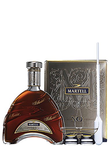 Martell XO Extra Old Cognac in Geschenkpackung Frankreich 0,7 Liter + 2 Glencairn Gläser + Einwegpipette 1 Stück von Unbekannt