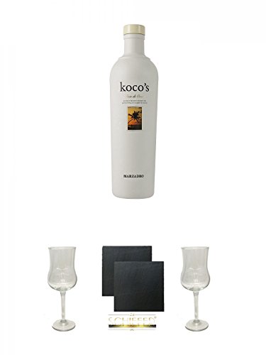 Marzadro Crema Kokos Likör 0,7 Liter + Marzadro Grappa Gläser mit Eichstrich 2cl und 4cl 1 Stück + Schiefer Glasuntersetzer eckig ca. 9,5 cm Ø 2 Stück + Marzadro Grappa Gläser mit Eichstrich 2cl und 4cl 1 Stück Marzadro Crema Kokos Likör 0,7 Liter + Marzadro Grappa Gläser mit Eichstrich 2cl und 4cl 1 Stück + Schiefer Glasuntersetzer eckig ca. 9,5 cm Ø 2 Stück + Marzadro Grappa Gläser mit Eichstrich 2cl und 4cl 1 Stück von Unbekannt