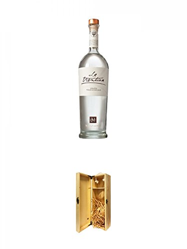 Marzadro LA TRENTINA tradizionale 0,5 Liter + 1a Whisky Holzbox für 1 Flasche mit Hakenverschluss von Unbekannt