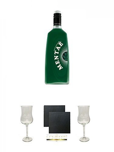 Marzadro Menta - Minze Likör 0,7 Liter + Marzadro Grappa Gläser mit Eichstrich 2cl und 4cl 1 Stück + Schiefer Glasuntersetzer eckig ca. 9,5 cm Ø 2 Stück + Marzadro Grappa Gläser mit Eichstrich 2cl und 4cl 1 Stück Marzadro Menta - Minze Likör 0,7 Liter + Marzadro Grappa Gläser mit Eichstrich 2cl und 4cl 1 Stück + Schiefer Glasuntersetzer eckig ca. 9,5 cm Ø 2 Stück + Marzadro Grappa Gläser mit Eichstrich 2cl und 4cl 1 Stück von Unbekannt