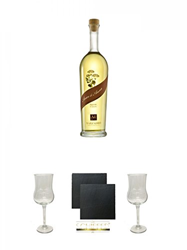 Marzadro Tradizione "LAGO di GARDA" Anice Likör 0,7 Liter + Marzadro Grappa Gläser mit Eichstrich 2cl und 4cl 1 Stück + Schiefer Glasuntersetzer eckig ca. 9,5 cm Ø 2 Stück + Marzadro Grappa Gläser mit Eichstrich 2cl und 4cl 1 Stück Marzadro Tradizione "LAGO di GARDA" Anice Likör 0,7 Liter + Marzadro Grappa Gläser mit Eichstrich 2cl und 4cl 1 Stück + Schiefer Glasuntersetzer eckig ca. 9,5 cm Ø 2 Stück + Marzadro Grappa Gläser mit Eichstrich 2cl und 4cl 1 Stück von Unbekannt