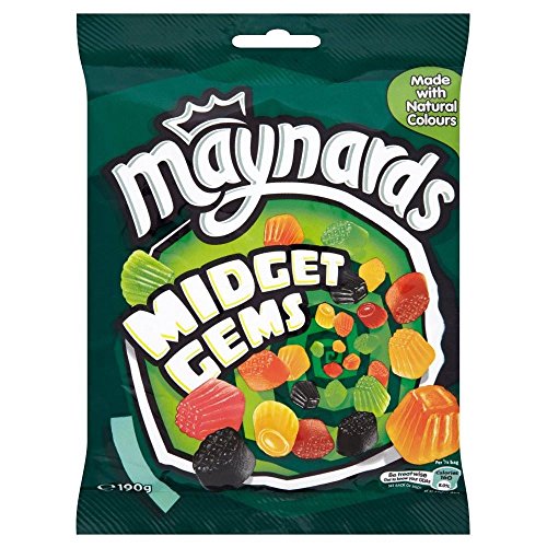 Maynards Midget Gems (190g) - Packung mit 6 von Maynards Bassetts