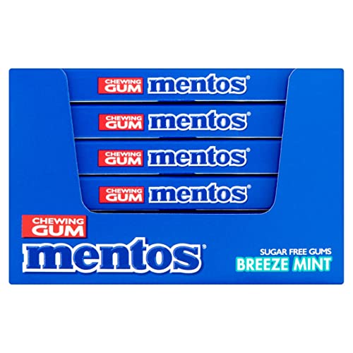 Mentos Gum Breeze Mint 12 x 1 Packung á 12 Stck. (Kaugummidragees Minze) von Unbekannt