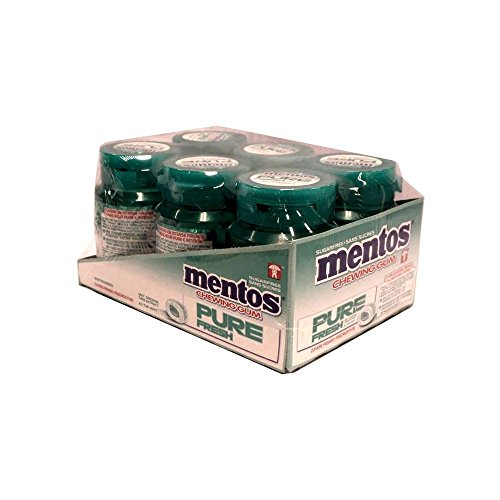 Mentos Pure Fresh Wintergreen Kaugummi 6 x 60g Dose (Zuckerfrei) von Unbekannt