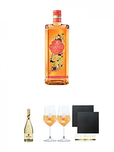 Miamee Orange Goldwasser Likör 0,7 Liter + Henkell Blanc de Blancs Sekt Trocken Deutschland 0,75 Liter + Miamee Goldwasser Cocktail Gläser mit 5cl Eichstrich 2 Stück + Schiefer Glasuntersetzer eckig ca. 9,5 cm Ø 2 Stück Miamee Orange Goldwasser Likör 0,7 Liter + Henkell Blanc de Blancs Sekt Trocken Deutschland 0,75 Liter + Miamee Goldwasser Cocktail Gläser mit 5cl Eichstrich 2 Stück + Schiefer Glasuntersetzer eckig ca. 9,5 cm Ø 2 Stück von Unbekannt