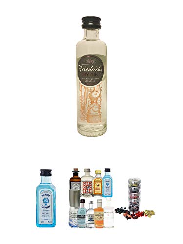Mini Gin Probierset (Saffron, Bombay, Gin Mare, Gordons, Siegfried, Monkey, Botanist, Duke, London Blue) + Gin Flight von Unbekannt