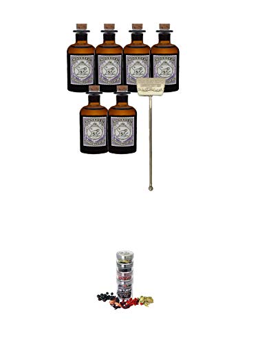 Monkey 47 Gin Minis 6 Stück + 1 x Stirrer Six Ravens + Gin Flight Gewürze zum Verfeinern von Gin Tonic 1er Pack 1 x 12 Gramm Monkey 47 Gin Minis 6 Stück + 1 x Stirrer Six Ravens + Gin Flight Gewürze zum Verfeinern von Gin Tonic 1er Pack 1 x 12 Gramm von Unbekannt