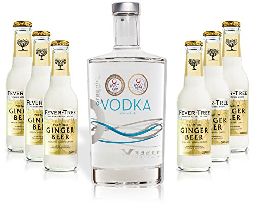 Moscow Mule Set - Organic Vodka 0,7l 700ml (40% Vol) + 6x Fever Tree Ginger Beer 200ml - Inkl. Pfand MEHRWEG von Unbekannt