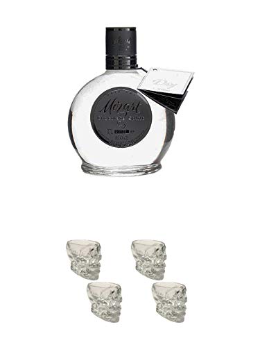 Mozart Vodka Dry Österreich 0,7 Liter + Wodka Totenkopf Shotglas 2 Stück + Wodka Totenkopf Shotglas 2 Stück von Unbekannt