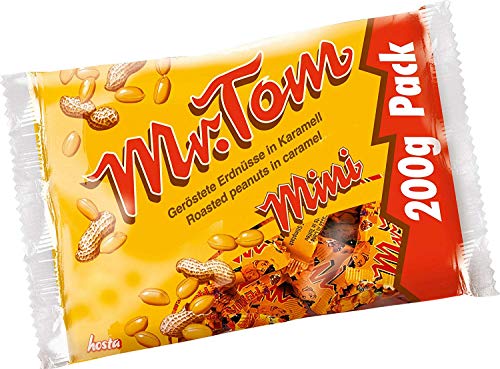 Mr.Tom Peanut Minis einzeln verpackt aus Erdnüssen mit Karamell 200g von Unbekannt