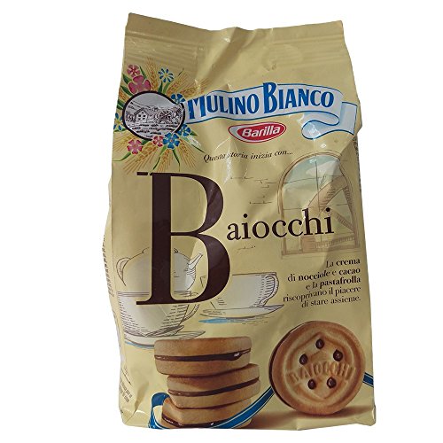 Mulino Bianco Baiocchi mit Nusscreme (250g Beutel) von Unbekannt