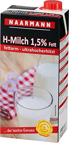 Naarmann H-Milch 1.5 Prozent, Drehverschluß, 12er Pack (12 x 1 l) von Naarmann