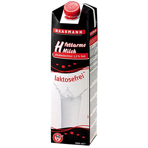 Naarmann H-Milch 1.5% laktosefrei, 12er Pack (12 x 1l) von Naarmann