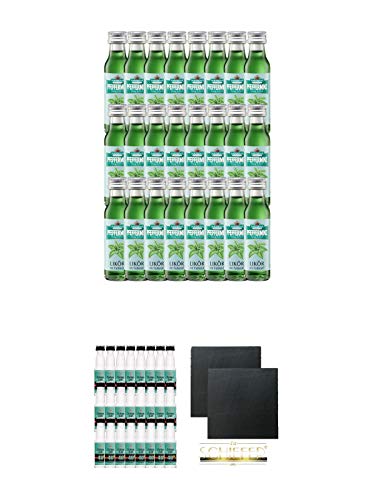 Nordbrand Pfefferminzlikör 24 x 0,02 Liter Minis + Berliner Luft Strong Extra Starker Pfefferminzlikör 40% 24 x 0,02 Liter + Schiefer Glasuntersetzer eckig ca. 9,5 cm Ø 2 Stück Nordbrand Pfefferminzlikör 24 x 0,02 Liter Minis + Berliner Luft Strong Extra Starker Pfefferminzlikör 40% 24 x 0,02 Liter + Schiefer Glasuntersetzer eckig ca. 9,5 cm Ø 2 Stück von Diverse