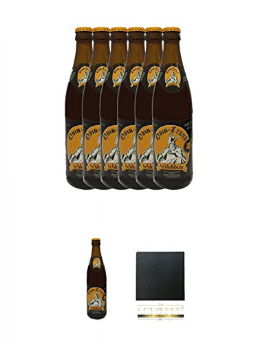 Odin Trunk Honigbier 7 x 0,5 Liter Deutschland + Schiefer Glasuntersetzer eckig ca. 9,5 cm Durchmesser von Unbekannt