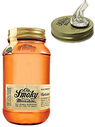 Ole Smoky Moonshine Big Orange (70 proof) im 0,5 Liter Glas + Ole Smoky Ausgiesser von Unbekannt