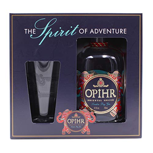 Opihr Oriental Spiced London Dry Gin 0,7L (42,5% Vol.) avec coffret cadeau et verre von Unbekannt