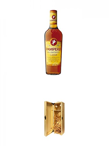 Pampero Anejo Especial Rum Venezuela 1,0 Liter + 1a Whisky Holzbox für 1 Flasche mit Hakenverschluss Pampero Anejo Especial Rum Venezuela 1,0 Liter + 1a Whisky Holzbox für 1 Flasche mit Hakenverschluss von Unbekannt