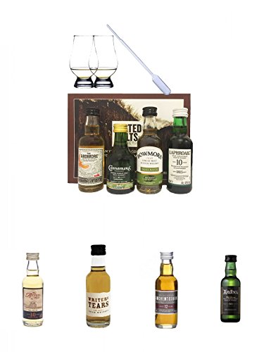 Peated Malts of Distinction 4 x 5 cl Miniaturen + 2 Glencairn Gläser + 1 Pipette + Arran 10 Jahre Single Malt Whisky Miniatur 5 cl + Writers Tears Pot Still Blend Irish Whiskey 5 cl + Auchentoshan 12 Jahre Single Malt Whisky Miniatur 5 cl + Ardbeg Ten 10 Peated Malts of Distinction 4 x 5 cl Miniaturen + 2 Glencairn Gläser + 1 Pipette + Arran 10 Jahre Single Malt Whisky Miniatur 5 cl + Writers Tears Pot Still Blend Irish Whiskey 5 cl + Auchentoshan 12 Jahre Single Malt Whisky Miniatur 5 cl + Ardbeg Ten 10 von Unbekannt