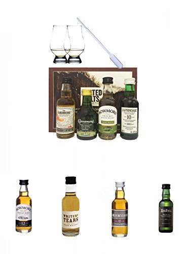 Peated Malts of Distinction 4 x 5 cl Miniaturen + 2 Glencairn Gläser + 1 Pipette + Bowmore 12 Jahre Single Malt Whisky Miniatur 5 cl + Writers Tears Pot Still Blend Irish Whiskey 5 cl + Auchentoshan 12 Jahre Single Malt Whisky Miniatur 5 cl + Ardbeg Ten 1 Peated Malts of Distinction 4 x 5 cl Miniaturen + 2 Glencairn Gläser + 1 Pipette + Bowmore 12 Jahre Single Malt Whisky Miniatur 5 cl + Writers Tears Pot Still Blend Irish Whiskey 5 cl + Auchentoshan 12 Jahre Single Malt Whisky Miniatur 5 cl + Ardbeg Ten 1 von Unbekannt