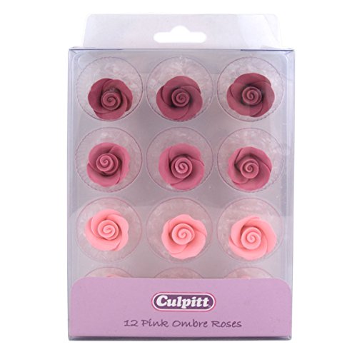 Pink Ombre Sugar Roses- 12 pack von Culpitt