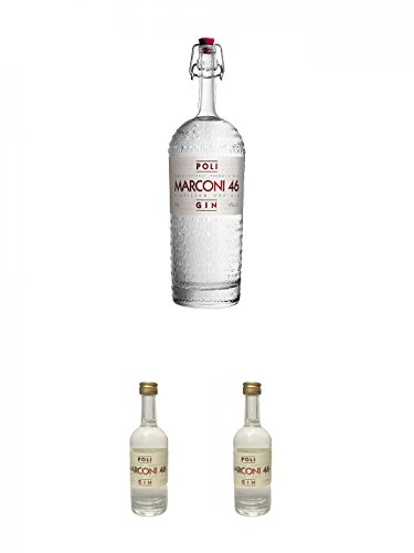 Poli Marconi 46 Gin 0,7 Liter + Poli Marconi 46 Gin 0,05 Liter Mini + Poli Marconi 46 Gin 0,05 Liter Mini Poli Marconi 46 Gin 0,7 Liter + Poli Marconi 46 Gin 0,05 Liter Mini + Poli Marconi 46 Gin 0,05 Liter Mini von Unbekannt