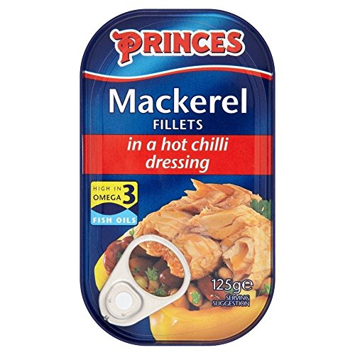 Princes Makrelenfilets in einer Hot Chilli Dressing (125g) - Packung mit 2 von Princes