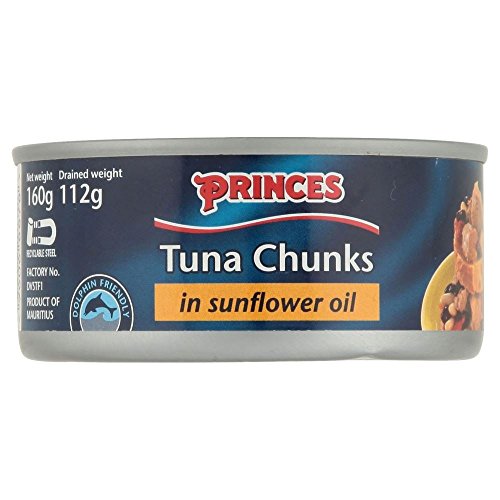 Princes Tuna Chunks in Sonnenblumenöl (160 g) - Packung mit 2 von Princes