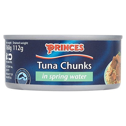 Princes Tuna Chunks in Spring Water (160g) - Packung mit 2 von Princes